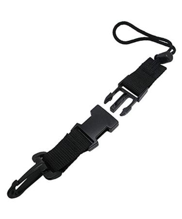 Scuba Choice Scuba Diving Dive Black Lanyard Clip with Webbing Strap Quick Release Buckle