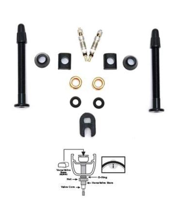 Orange Seal Cycling VersaValve Bicycle Valve Stem Kit 80mm