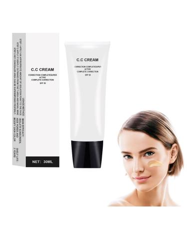 Skin Tone Adjusting CC Cream SPF 43 Cosmetics CC Cream Color Correcting Cream Multi Purpose Facial Concealer Face Moisturizing Cream (Ivory)