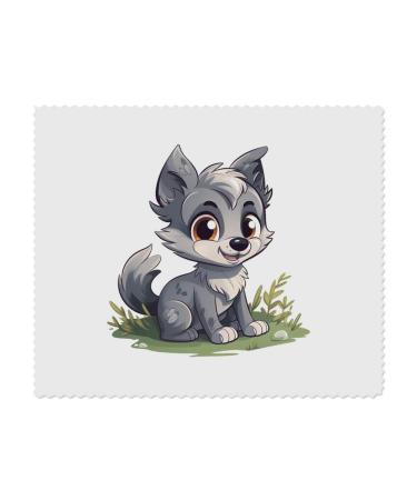 2 x 'Cute Puppy' Microfiber Lens/Eyeglass Cleaning Cloths (LC00021212)