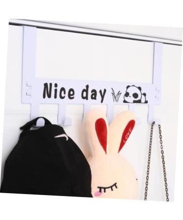 Cabilock 2pcs Metal Clothing Rack Coat Rack Door Hanger Door Hooks Coat Hanger Hanging Door Household 36X18CM As Shown - Buy Online on SooperMarket.com
