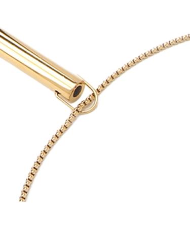 Mindful Breathing Necklace Prevent Skin Fading Reduce Anxiety Relieve Stress Increase Lung Volume For Men For Daily Wear (Gold Color) - Buy Online on SooperMarket.com