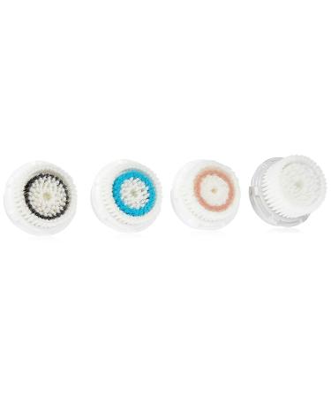Clarisonic Brush Head Replacement Set Compatible with Mia 1 Mia 2 Mia Fit Alpha Fit Smart Profile Uplift and Alpha Fit X 4 Count 4 Count (Pack of 1)