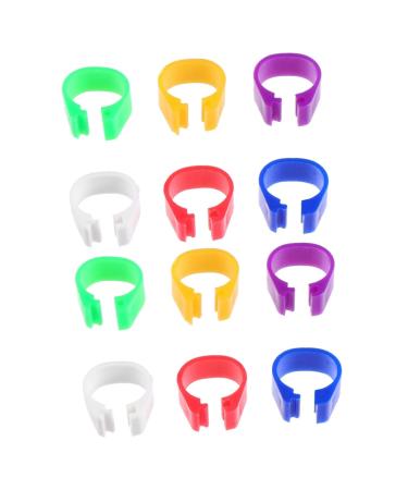 400 Pcs Pigeon Foot Ring Pigeon Supplies Number Baby 1X0.5cmx2pcs Colorfulx2pcs