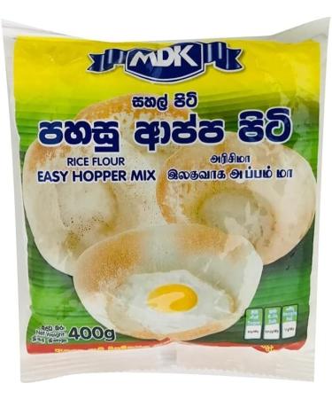 Seelans MDK Easy Hopper Flour | 400G | Hopper Mix | Flour | Rice Flour | 100% Row Rice | Idiyappam Flour | SriLankan Origin (Pack of 2)