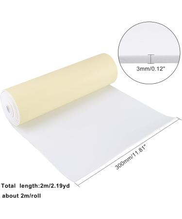 Benecreat 78.7x12 inch White Self-Adhesive EVA Foam Roll - Ideal for Scrapbooking, Crafts, Cosplay & Furniture - 3mm Thick - Buy Online on SooperMarket.com