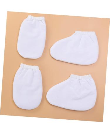 FOMIYES 2 Pairs Spa Gloves Bath Treatment Mitt Insulated Gloves Hand Treatment Mitts Paraffin Wax Gloves Foot Spa Cover Cosmetic Hand Wax White - Buy Online on SooperMarket.com