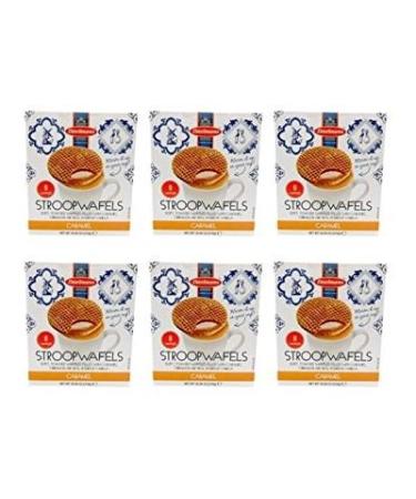 Daelman's Caramel Stroopwafels 8 count waffles 10.94 ounce (Pack of 6)
