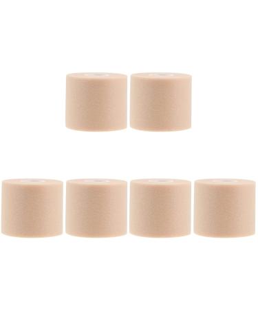 Healeved 6 Rolls for Wrist - Injuries Grip Sports -Absorption Proof Taping Absorption Injury Tennis Tapes Racket and Fingers Ankles Bandages Sponge Wrists Pre Aid Badminton Skin Colourx3pcs 6.5X6.5X6CMx3pcs