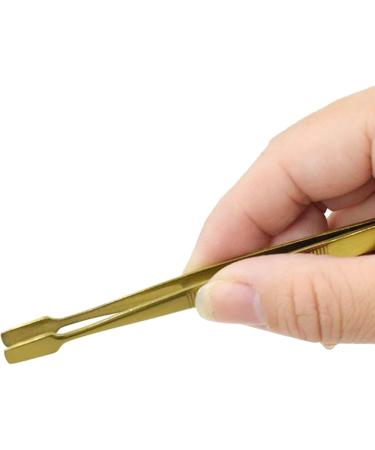 Professional Stainless Steel Sloping Pointed Eyebrow Tweezers for Hair Removal - Best Makeup Tool for Women - Buy Online on SooperMarket.com