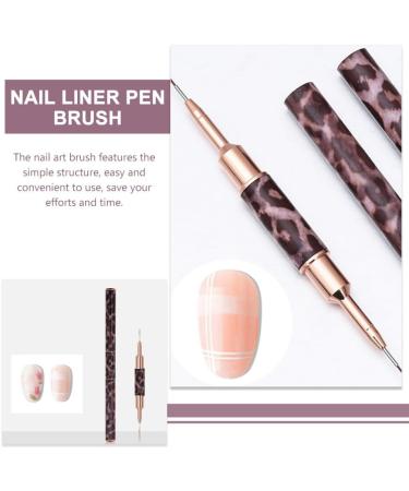 FOMIYES Real Hair Side Fringe Pen Nail Art Drawing Line Pen Double-end Nail Art Pen Nail Painting Pen Flamingo Scrunchies - Buy Online on SooperMarket.com