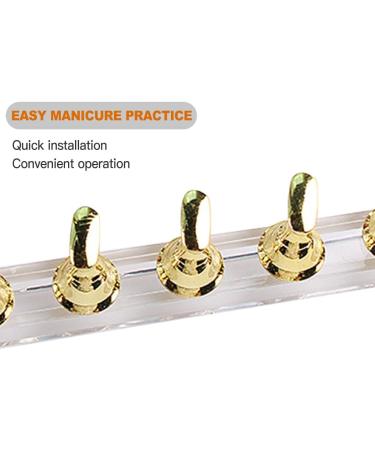 Dajidafu Press on Nail Stand High-ranking Individual Comfortable Sturdy Fine Workmanship Exquisite Appearance Bead Practice Sheet Rose Gold - Buy Online on SooperMarket.com