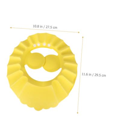 FRCOLOR 2pcs Shampoo Cap Bonnets for Toddlers - Bath Visor & Sun Hat Combo | Assorted Colors | 29.5X27.5CM - Buy Online on SooperMarket.com