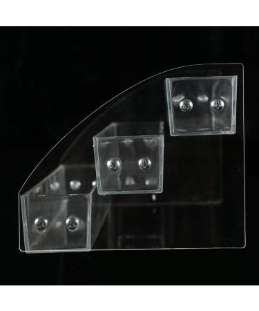 AYNEFY Acrylic Nail Polish Stand - 3 Layers Makeup Organizer Display - Clear Storage Holder (31x13.3x11cm) for All Nail Polish Enthusiasts - Buy Online on SooperMarket.com