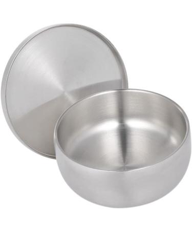 Angoily 3-Pack Razor Shell for Men - Premium Shaving Foam Cup & Soap Box | Steel Lid Silver Design - 11x11x6.5cm - Buy Online on SooperMarket.com