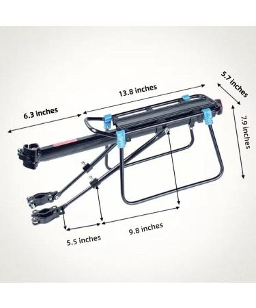 ZTZ Rear Bike Rack - 110 lbs Capacity, Quick Release, Easy to Install | Black - Buy Online on SooperMarket.com