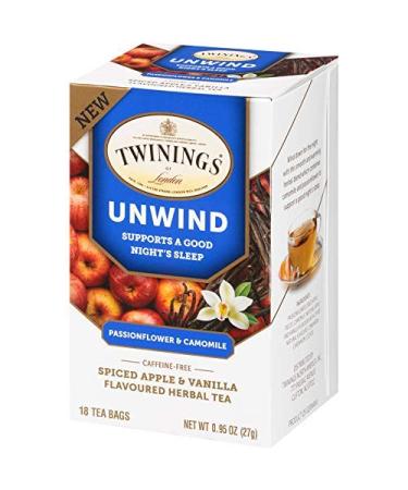 Buy Twinings Unwind Herbal Tea - Passionflower & Chamomile, Caffeine Free, 18 Tea Bags - Buy Online on SooperMarket.com
