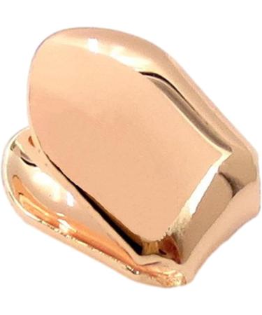 Gold Teeth Caps - 14k Gold Plated Single Tooth Caps - Plain Single Tooth Caps Realistic Fake Teeth Grills Stylish Tooth Caps and Mouth Grills for Men and Women Rose Gold - Buy Online on SooperMarket.com