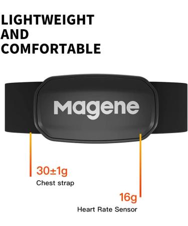 Magene H303 Heart Rate Monitor - ANT+/Bluetooth Chest Strap for iOS/Android Apps - Buy Online on SooperMarket.com