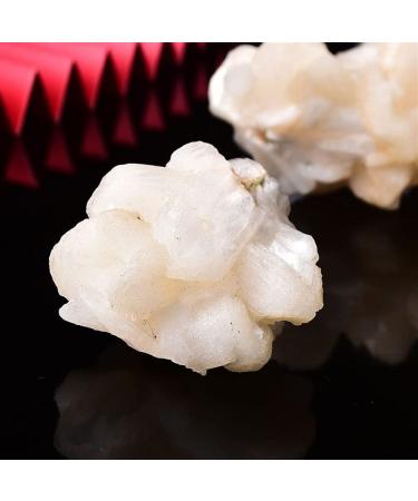 for Natural Raw Crystals Rough Zeolite Crystal Cluster and Apophyllite Intergrowth Quartz Stone for Home Decoration FUZEGRDLI Light Grey