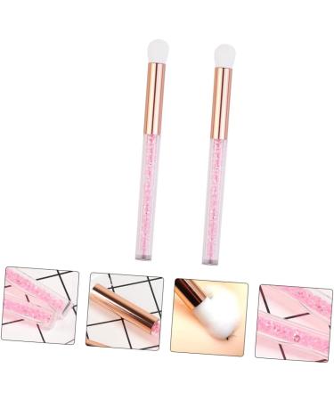 PLAFOPE 2pcs Nose Brush Beauty Eye Fluff Eyeshadow Brush Makeup Eyeshadow Pink Artificial Fiber Wool - Buy Online on SooperMarket.com