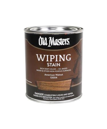 Old Masters Semi-Transparent American Walnut Oil-Based Wiping Stain 1 qt.