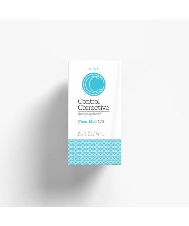 CONTROL CORRECTIVE Clear Med 10% Acne Treatment Lotion - 2.5 Oz | Benzoyl Peroxide & Sulfur Formula for Breakouts | Kills Acne Bacteria, Dries Blemishes - Buy Online on SooperMarket.com