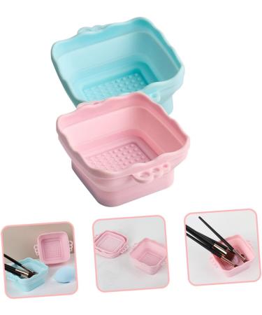 Beavorty 8 Pcs Cleanser of Makeup Brush Portable Brush Silicone Brush Cleaner Makeup Silicone Makeup Brush Makeup Brush Scrubber Ladies Suits Miss Silica Gel Cleaning Supplies Foldable - Buy Online on SooperMarket.com