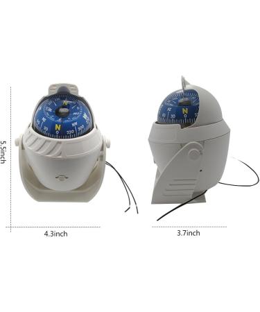 Odowalker Electronic LED Light Marine Digital Compass - Car, Boat, Truck - Black/White - Buy Online on SooperMarket.com