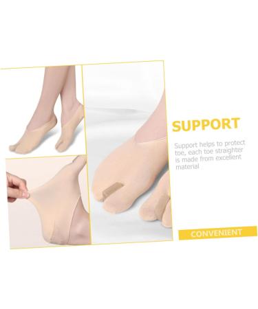 FOMIYES Mens Invisible Toe Separator Boat Socks - 1 Pair | Men & Women Orthodontic Toe Correcting Socks | Comfortable Toe Wraps & Bandages - 17.8x8cm - Buy Online on SooperMarket.com