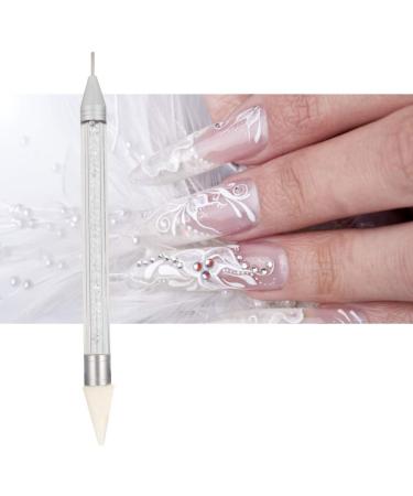 Nail Art Dotting Pen Stable And Durable Stylish And Beautiful Nail Dotting Pen for Home Beauty Salon(White crayon) - Buy Online on SooperMarket.com
