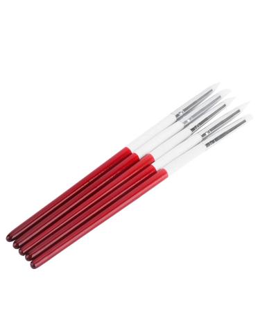 Buy Dekaim Nail Art Pens Set - 5pcs Red & White Silicone Dotting Tools for Perfect Manicure | International Shipping - Buy Online on SooperMarket.com