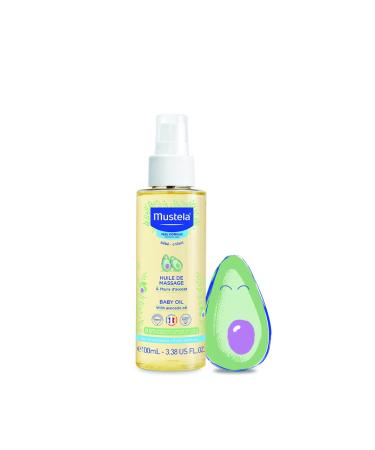 Mustela Baby Oil with Avocado Oil - 3.38 fl oz | Nourishing & Gentle for Baby's Skin - Buy Online on SooperMarket.com