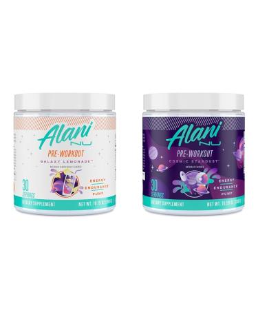 Alani Pre-Workout Galaxy Lemonade 30 Servings & Pre Workout Supplement Powder for Energy Endurance & Pump | Sugar Free | 200mg Caffeine