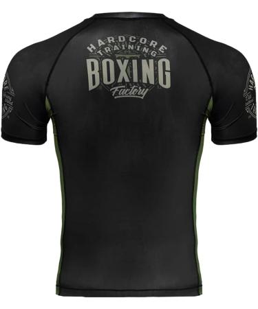 Hardcore Training Men's Boxing Factory Rash Guard | Compression MMA No-Gi BJJ Grappling Base Layer - XX-Large - Buy Online on SooperMarket.com