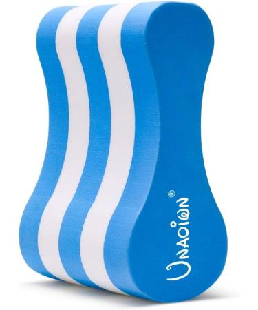 UNAOIWN Pull Buoy EVA 5-Layer Leg Float - Swimming Pool Training Aid for Adults and Beginners (Blue) - Buy Online on SooperMarket.com