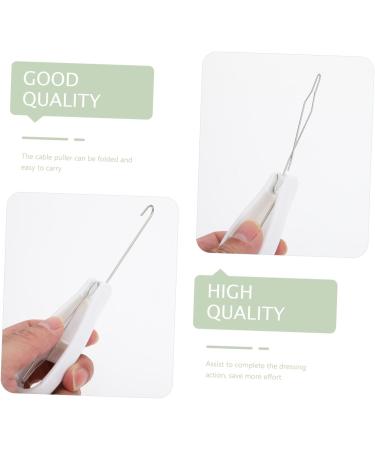 Button Hook Helper Aid Button Assist Tool Hook Dressing Aid Tool White Steel - Buy Online on SooperMarket.com