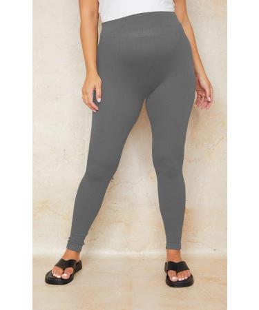 SHADOW DANCE UK Maternity Over Bump Leggings - 10 Light Grey | Pregnancy Baby Tights Support - Buy Online on SooperMarket.com