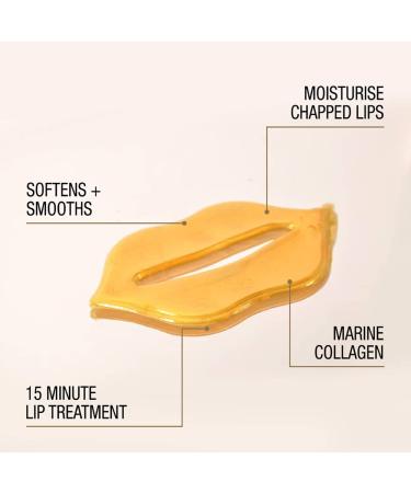 Buy Balance Active Formula Gold Collagen Hydrogel Lip Masks - 2 Pack (12g) | Hydrating & Plumping | International Shipping Available - Buy Online on SooperMarket.com