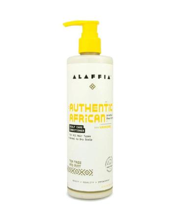 Alaffia Authentic African Black Soap Scalp Care Conditioner - Tea Tree & Mint - 12 Fl. Oz.