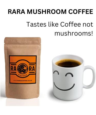 RARA Strength & Defend Mushroom Coffee - 200g - Full Roast Instant Arabica Coffee with Cordyceps Mushroom extract - Buy Online on SooperMarket.com