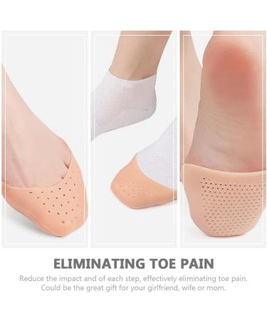 Healvian Shoe Crease Protector - 6Pcs Reusable Silicone Ballet Toe Pads for Women | Toe Protectors for Heels, Pointe Shoes, and Yoga Toes - Buy Online on SooperMarket.com