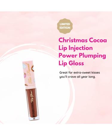 Too Faced Hot Cocoa Bronzer & Lip Gloss Set with Makeup Bag - Christmas Cocoa Lip Gloss & Face Bronzer Combo - Buy Online on SooperMarket.com