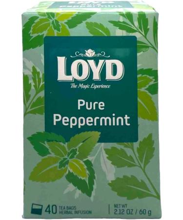 Loyd Tea 40 Teabag X4 Boxes Flavours Mixed Berries Pure Peppermint Pure Green Pure Chamomile 160 Total Herbal Infusion Green Tea Fruit - Buy Online on SooperMarket.com