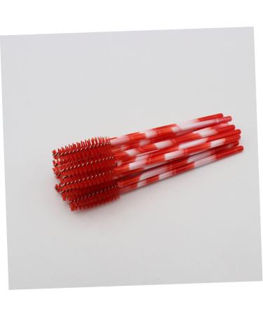 BELLIFFY 100pcs Nylon Eyelash Brush Lash Bonder Lash Lengthening Mascara Eyelash Remover Eyelash Mascara Red Size 1 Red - Buy Online on SooperMarket.com