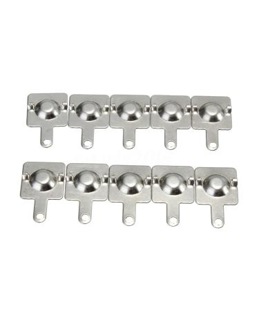 10 Pairs Silver Battery Spring Contact Plates - Replacement for AA AAA Batteries | 14.5x9mm Compression Springs - Buy Online on SooperMarket.com