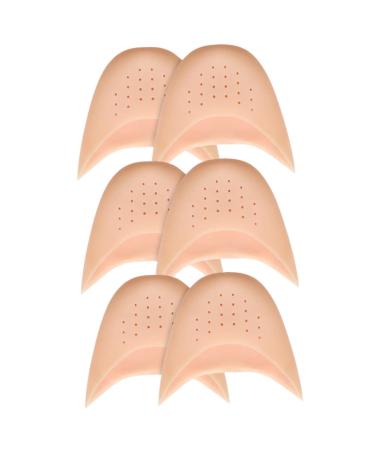 Cabilock 6pcs Toe Protector Silicone Gel Shoes Protector Shoe Filler Dance Toe Covers Shoe Toe Filler Reusable Toe Pouch Toe Accessory Daily Use Toe Cover Breathable Toe Sleeve Sebs Filling
