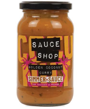 Sauce Shop | Golden Coconut Simmer Sauce | Indian Cooking Sauce | Vegan-Friendly | 360g