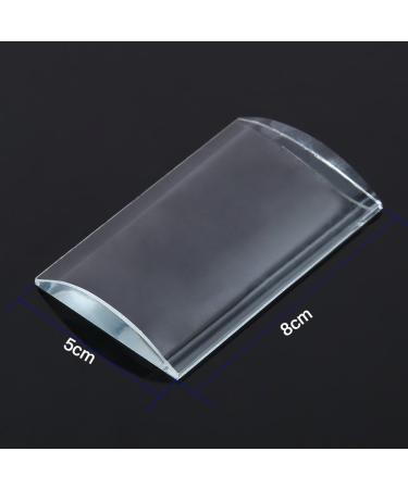 Lash Trays for Extensions | Transparent Reusable Curved Tile | Large Volume Eyelash Extension Stand & Glass Glue Pallet - Buy Online on SooperMarket.com