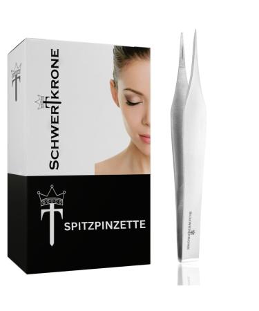 Sword crown pointed tweezers tweezers pointed serrated made of stainless steel splinter and tick tweezers